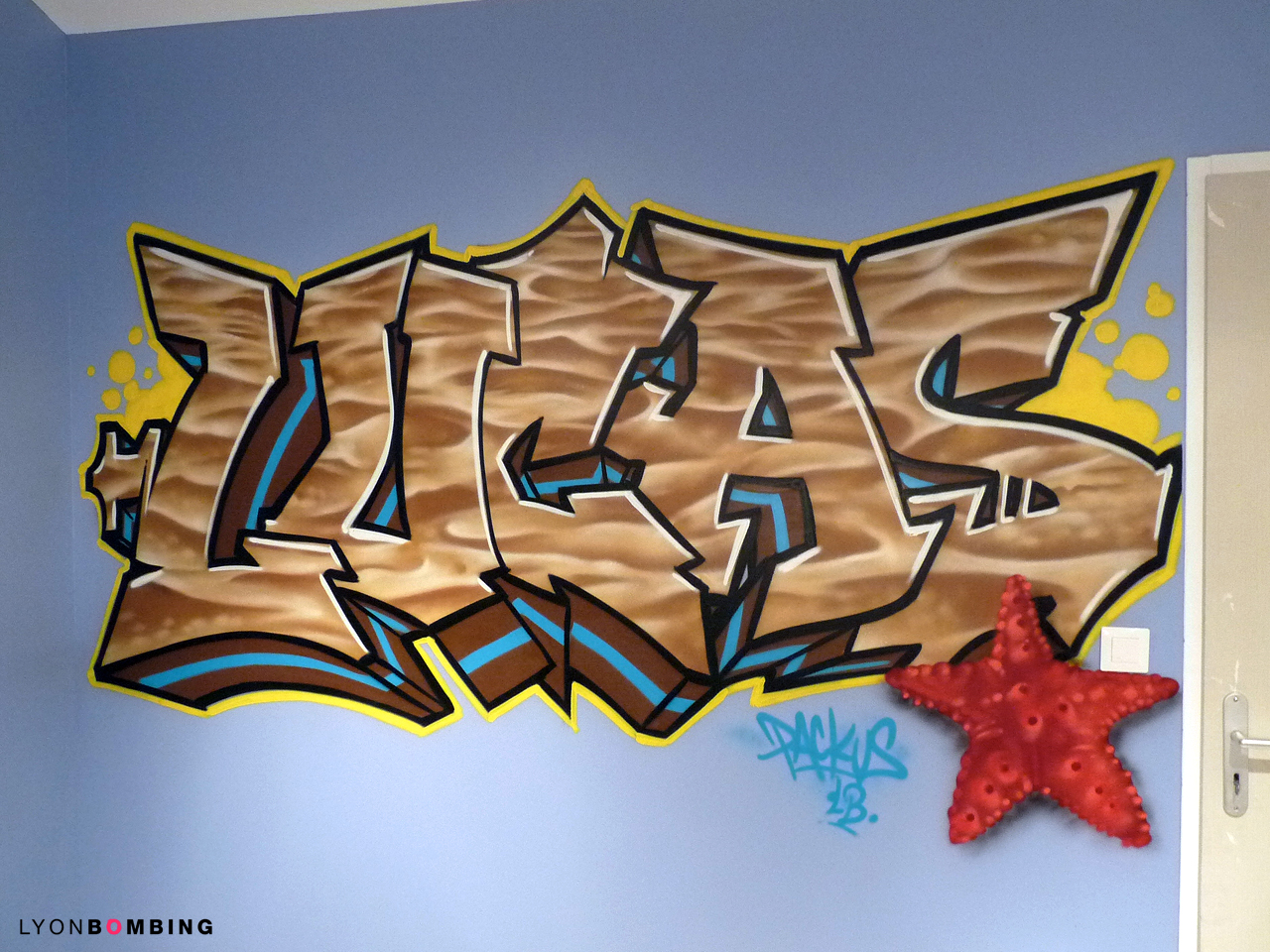 Graffiti chambre Lucas